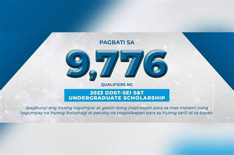 DOST to grant scholarship to 9,776 incoming freshmen.